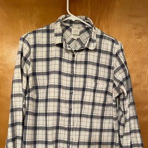 J Crew perfect fit size M plaid shirt women’s cotton